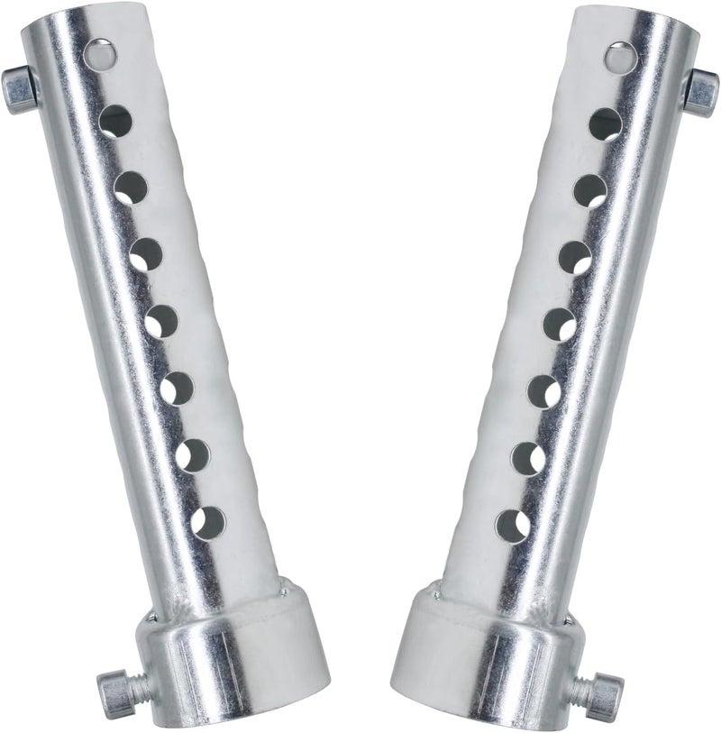 amavoler 2 Pcs Motorcycle Exhaust Silencer Motorbike Muffler Insert Baffle Silencer Universal (silver-35mm,2Pcs) - Image 1